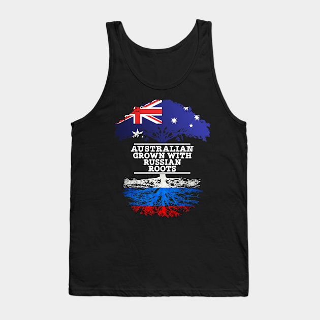 Australian Grown With Russian Roots - Gift for Russian With Roots From Russia Tank Top by Country Flags